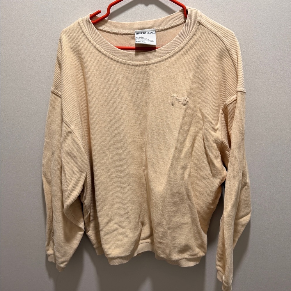 Shop Darling oversized corded pullover